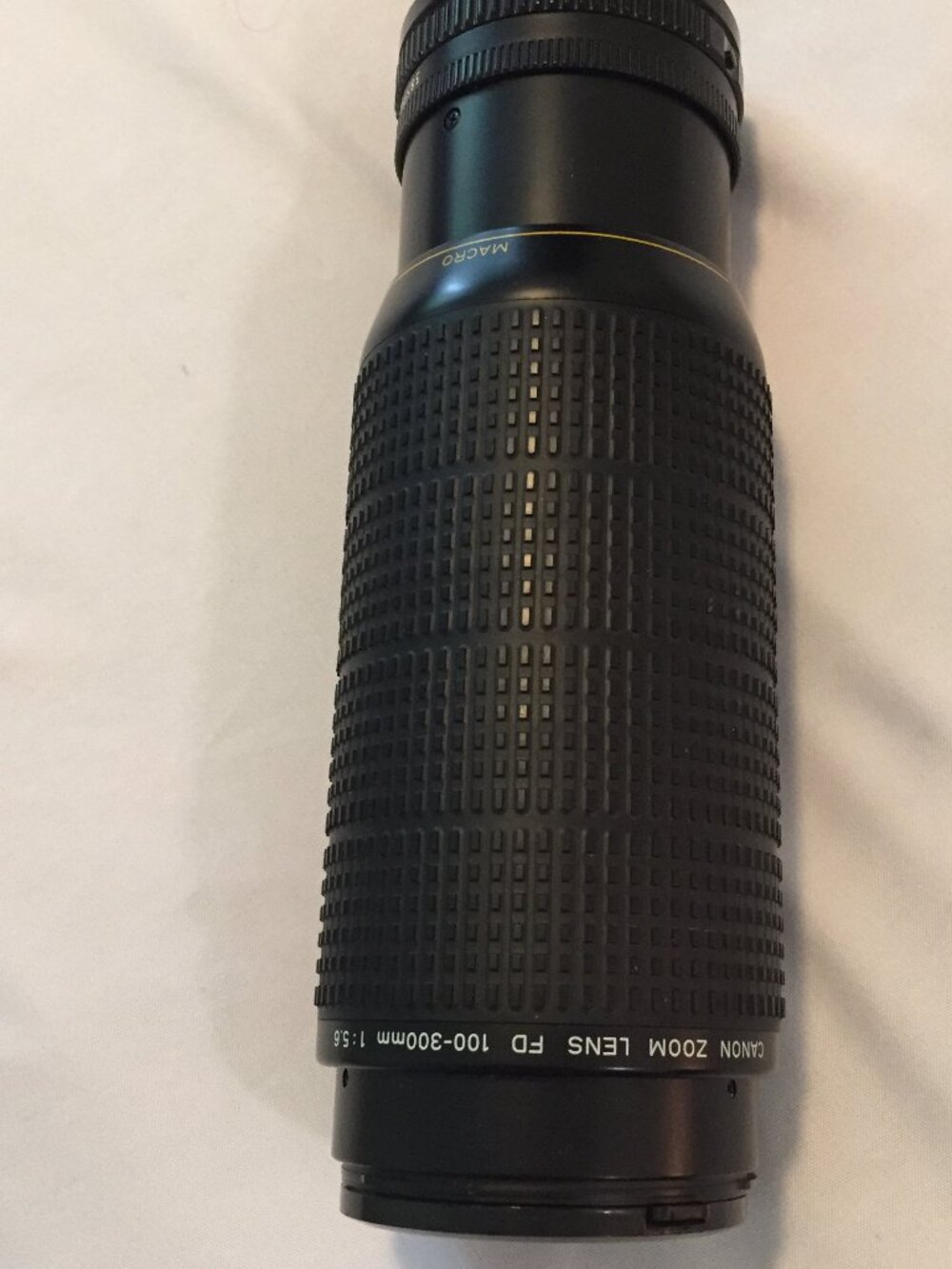 Vintage Canon Zoom Lens FD Mount 100-300mm 1:5.6 with Caps  Works Great!!!  Incl